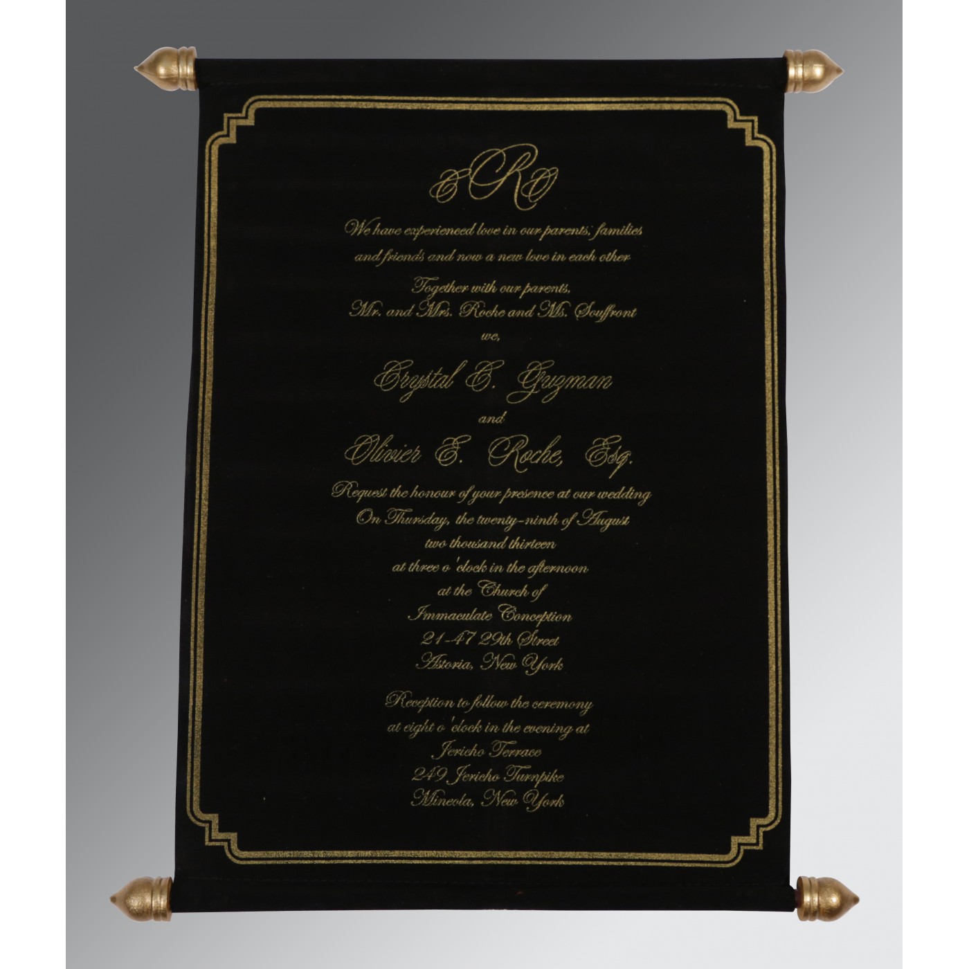 Buy Scroll Wedding Invitations  Personalized  Vintage Styl - New Jersey - Branchburg ID1593895 2