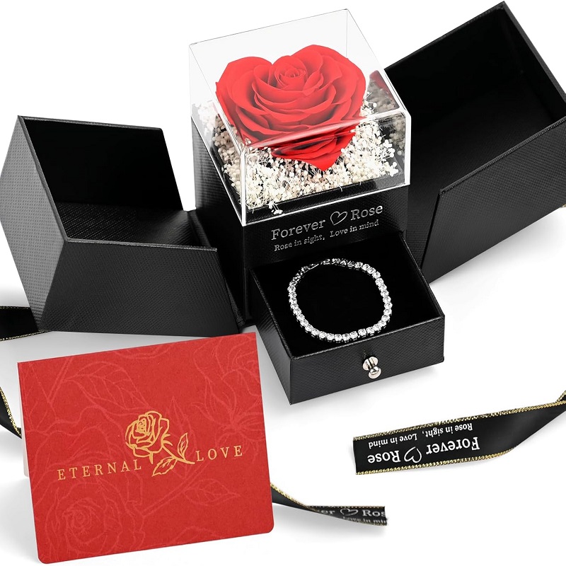 LIFELUM Valentines Day Gifts for Women Heart Preserved Rose - New York - Albany ID1594981