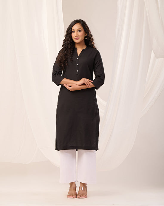 Linen Short Kurta  Swaach - Rajasthan - Jaipur ID1609592