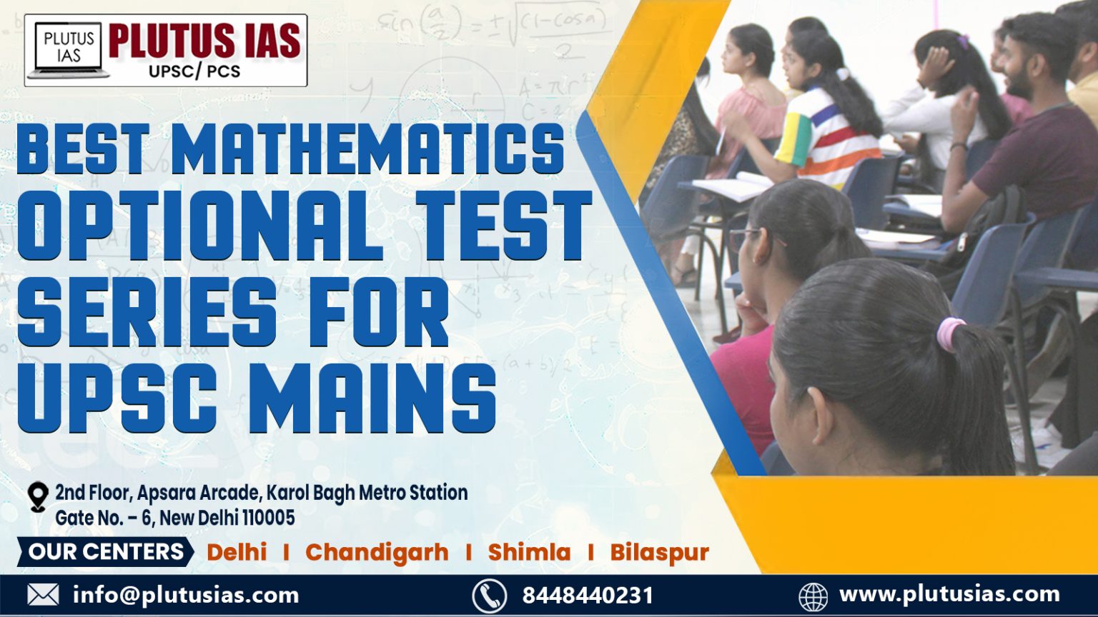 Best Mathematics Optional Test Series For UPSC Mains 2025 - Delhi - Delhi ID1611143