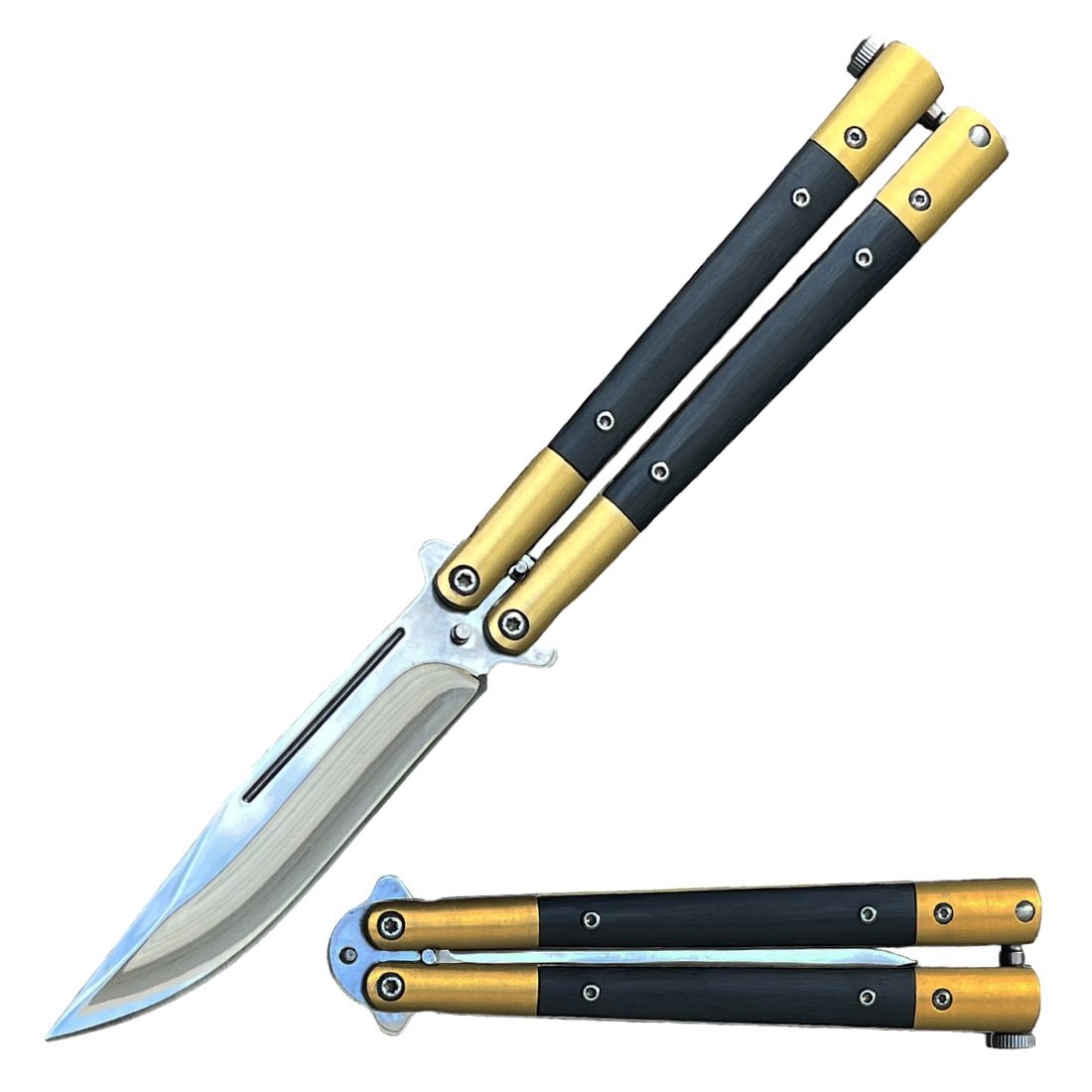 Clip Point Creature Comforts Golden Butterfly Balisong Knife - California - Anaheim ID1543645