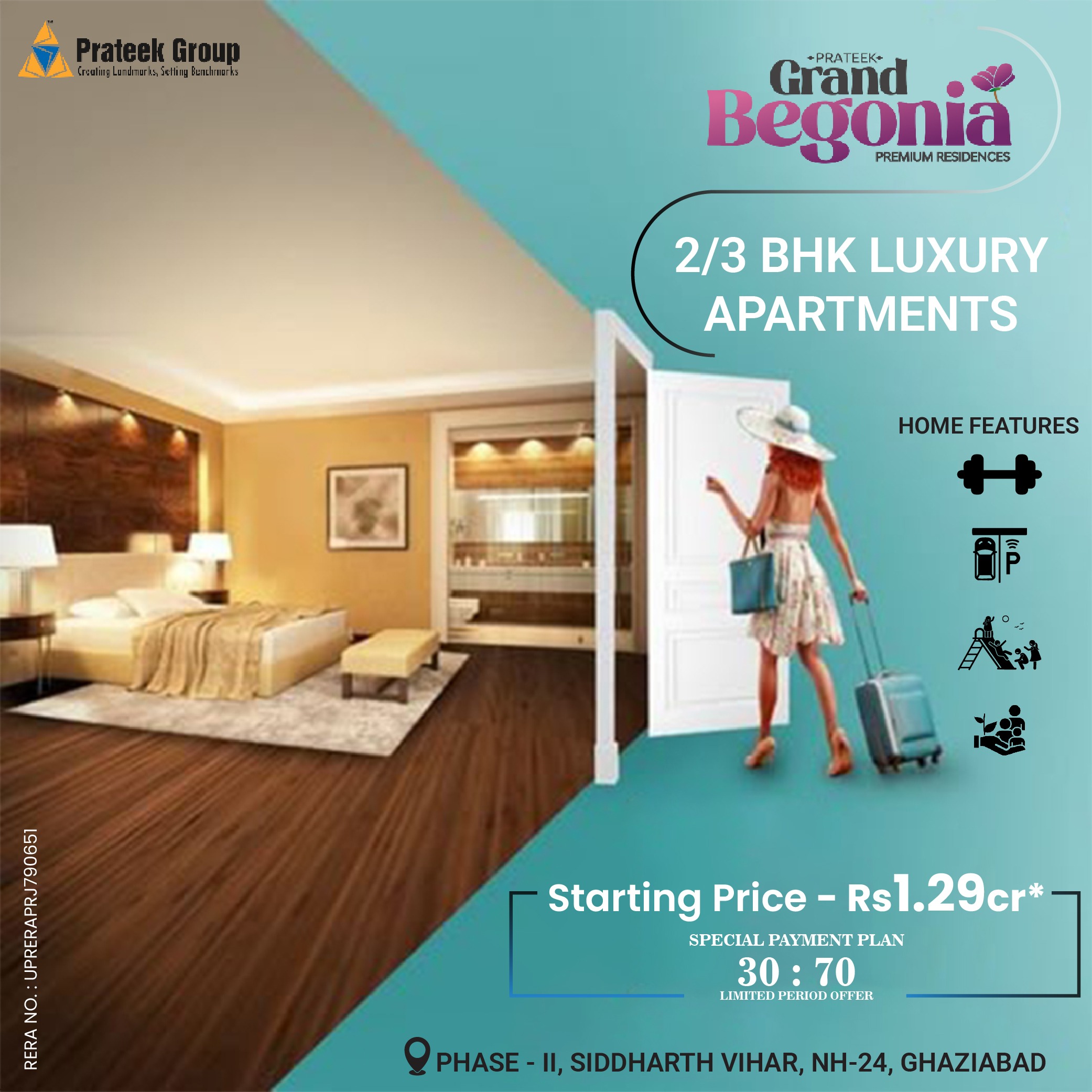 2bhk and 3bhk luxury apartments in Prateek Grand Begonia Sid - Uttar Pradesh - Ghaziabad ID1597159 1