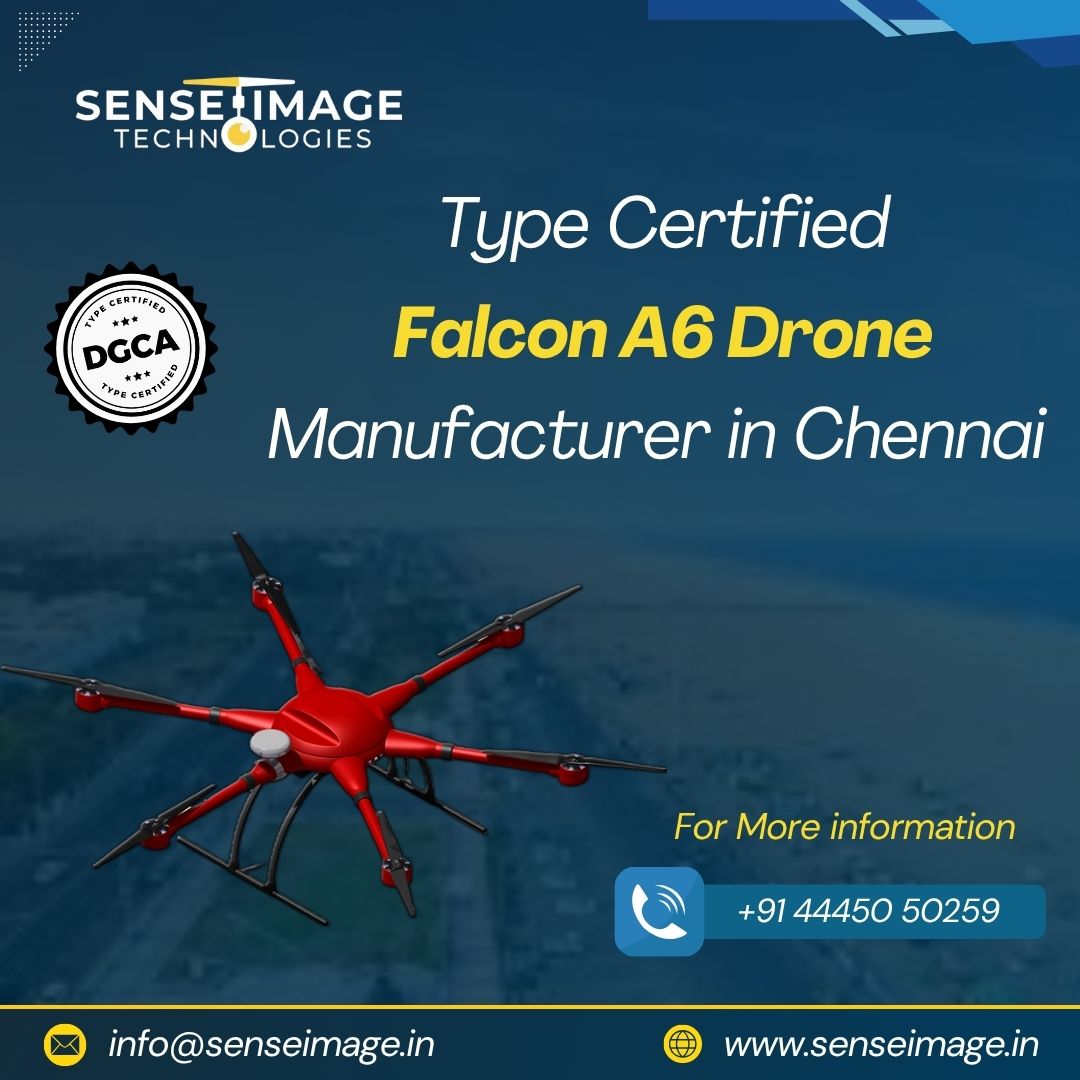 Type Certified Falcon A6 Drone Manufacturer in Chennai - Tamil Nadu - Chennai ID1609041