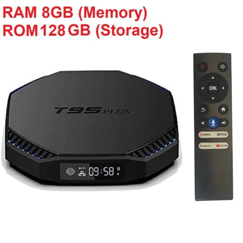 T95 Plus AHD1044 8GB RAM128GB ROM Android 11 TV Gaming Box - Delhi - Delhi ID1543907
