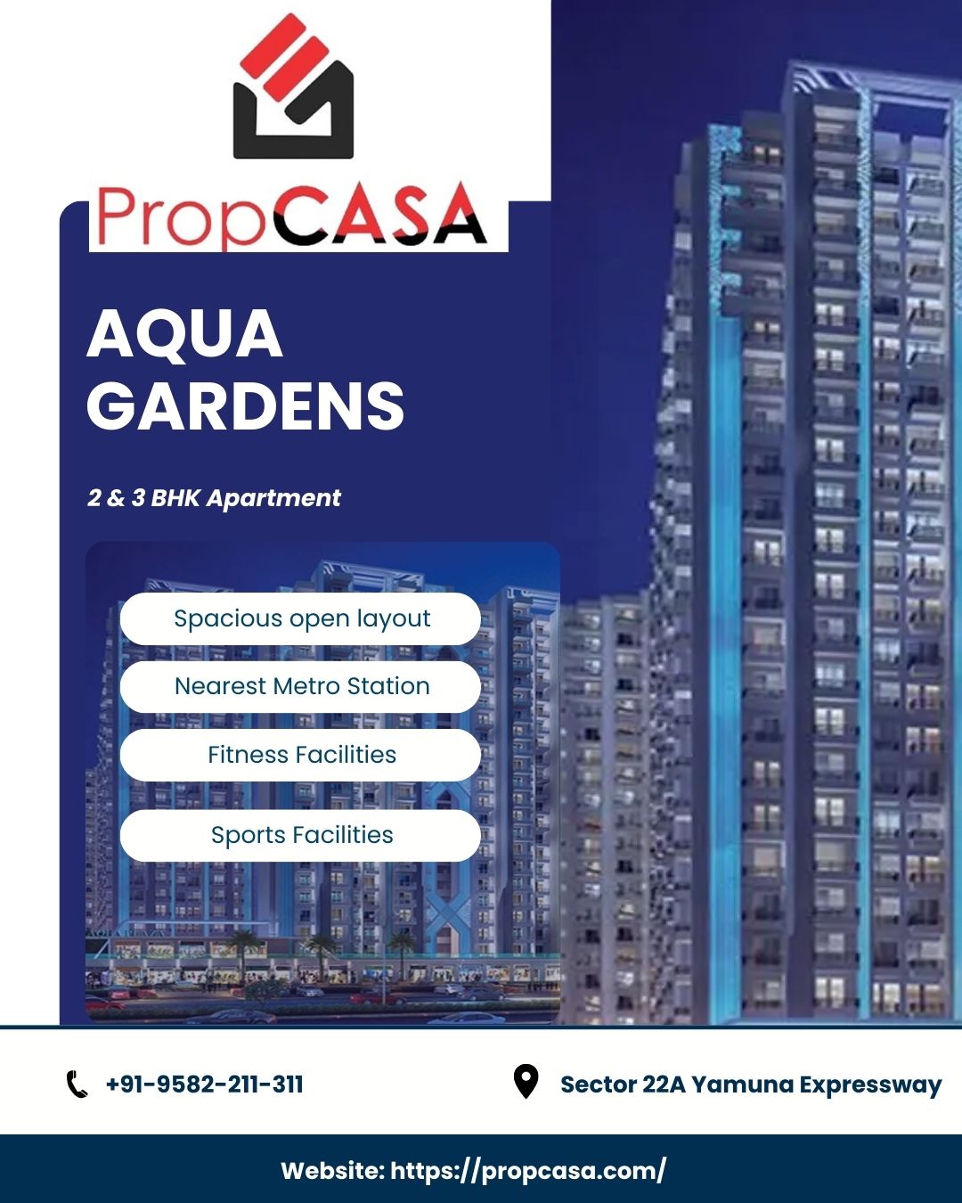 Aqua Gardens 2 BHK and 3 BHK apartment Greater Noida West - Uttar Pradesh - Noida ID1612836