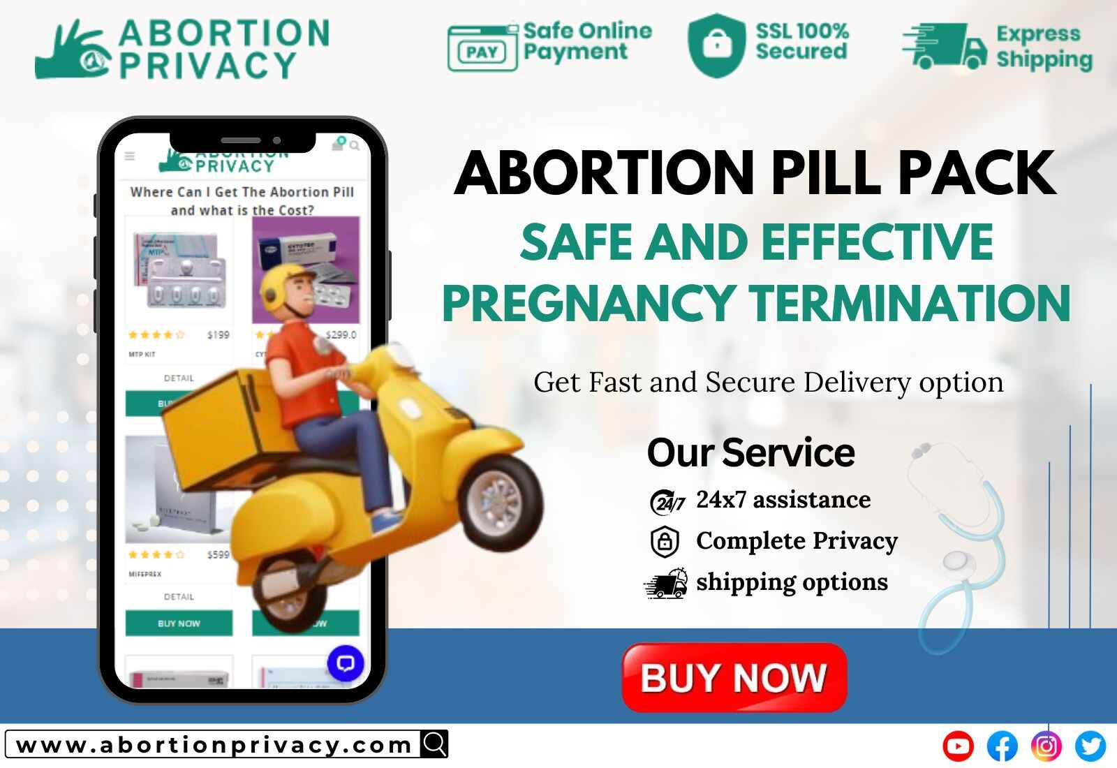 Abortion Pill Pack Safe and Effective Pregnancy Termination - California - Los Angeles ID1587164