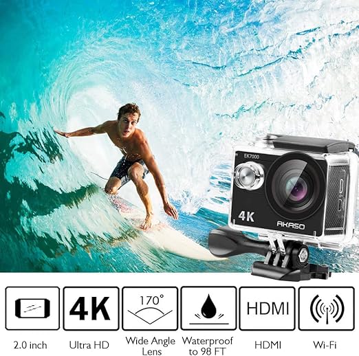AKASO EK7000 4K30FPS 20MP Action Camera Ultra HD Underwater  - New York - Albany ID1554472 2