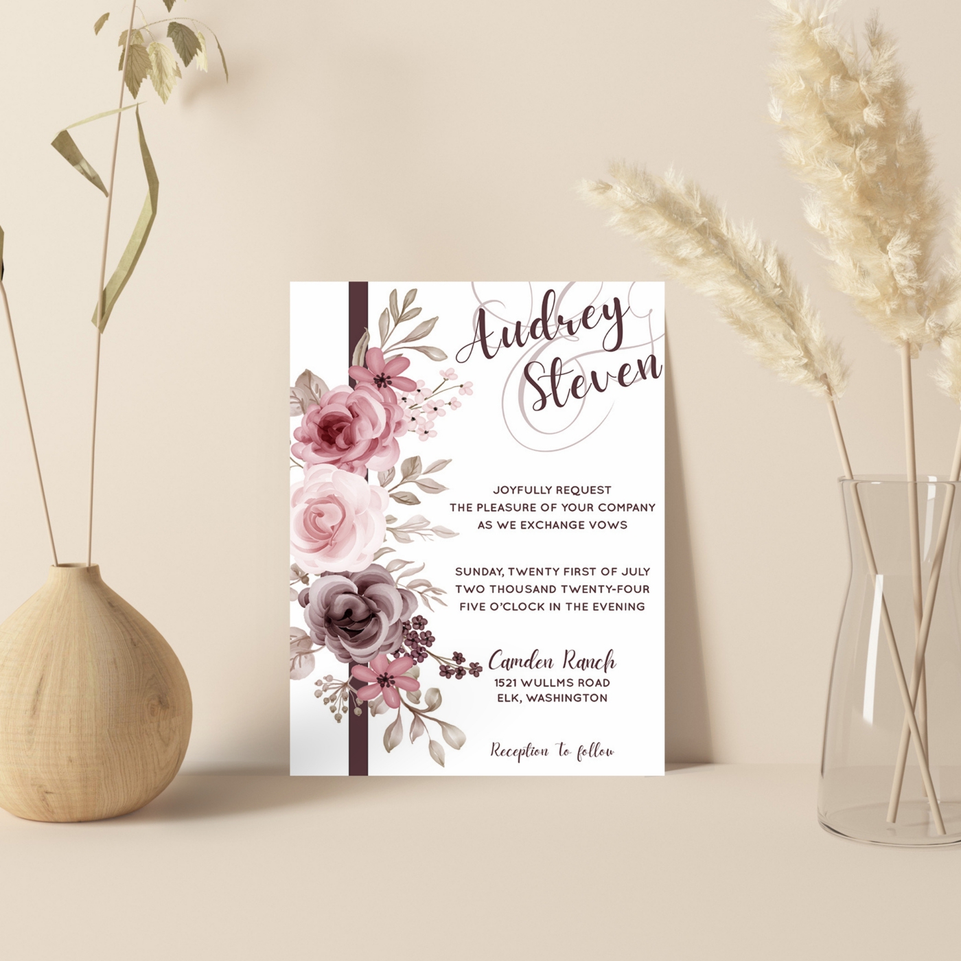 Digital Printed Wedding Cards with RSVP  More - Massachusetts - Boston ID1604991 2