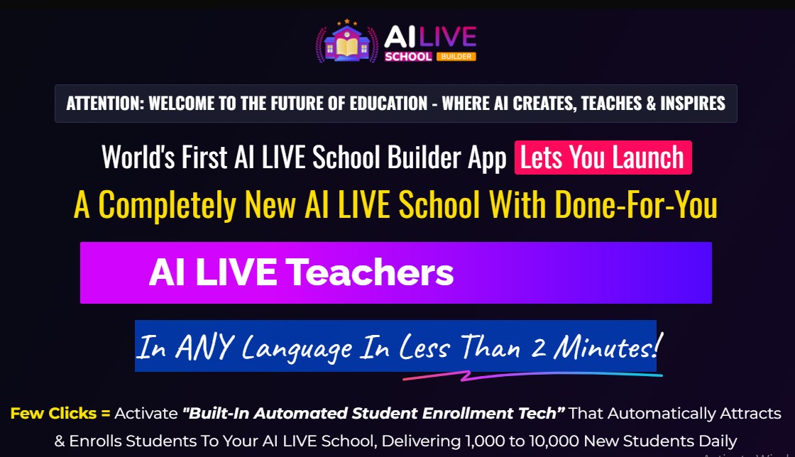 AI Live School Builder Review - New York - Albany ID1598073