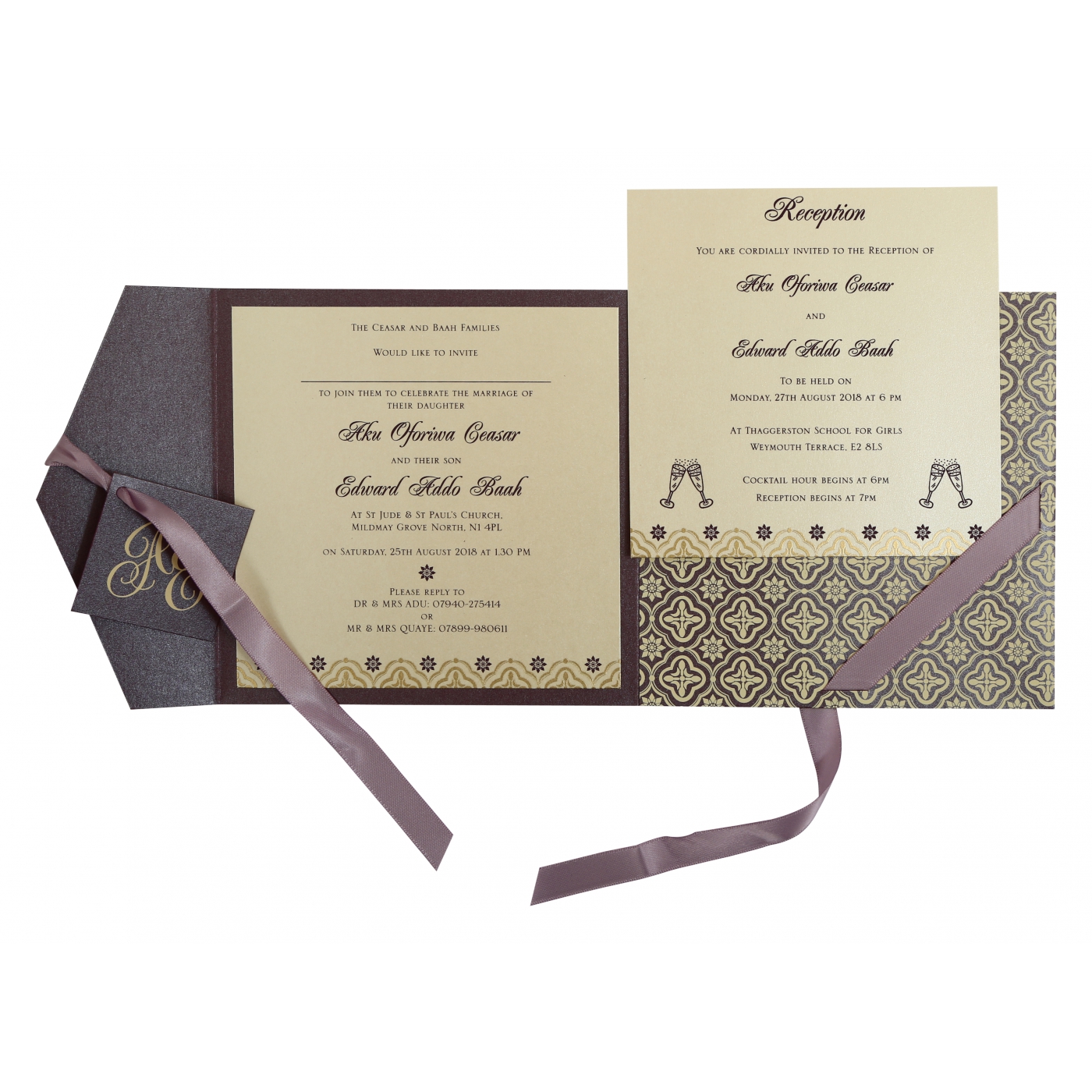 Designer Wedding Invitations  Modern Flair - North Carolina - Charlotte ID1606148 2