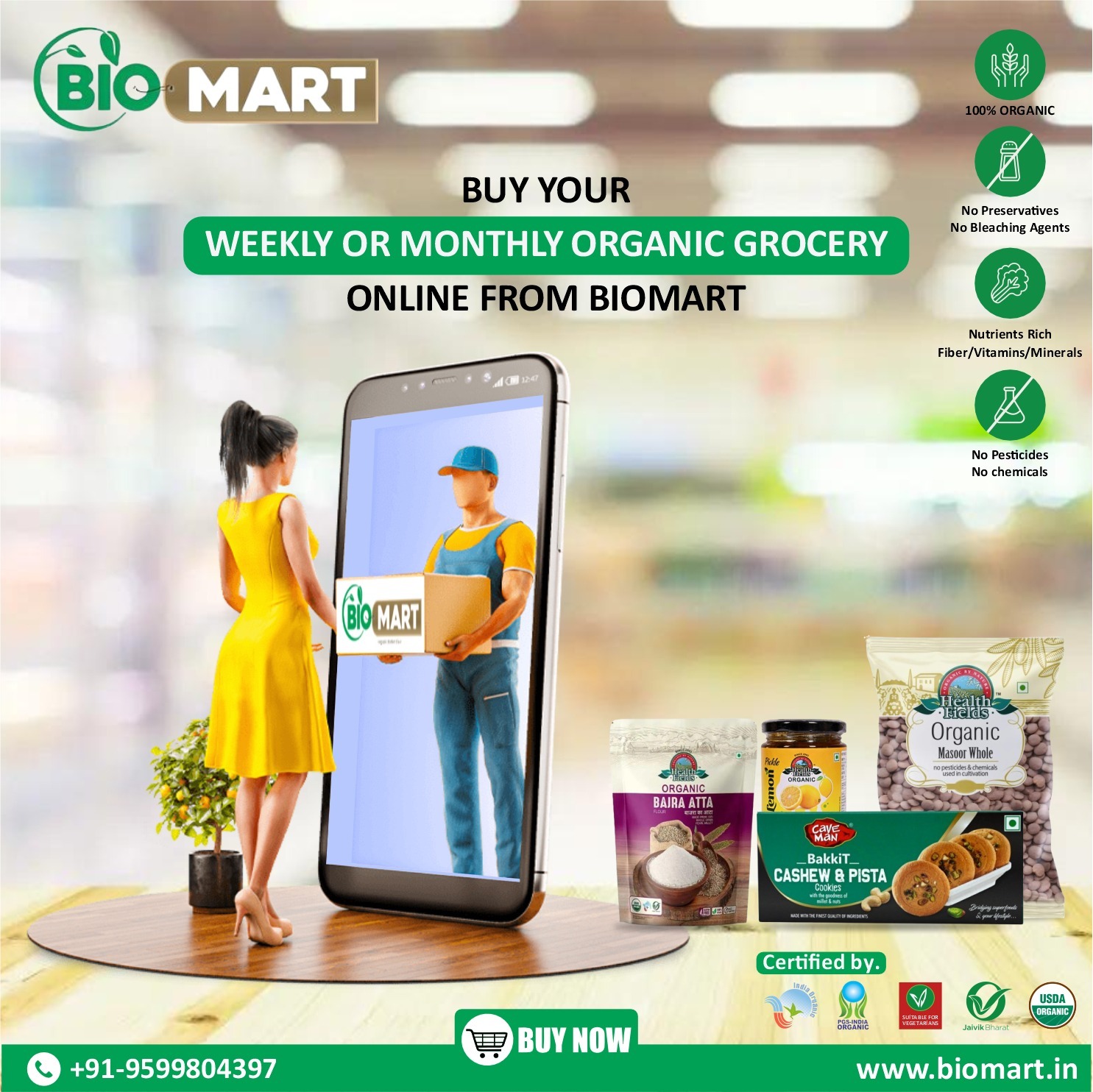 Buy organic food products live healthy life  - Delhi - Delhi ID1555648