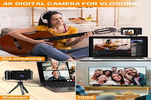 4K Digital Camera 64MP Dual Cameras for Photography Autofoc - New York - Albany ID1585852 4