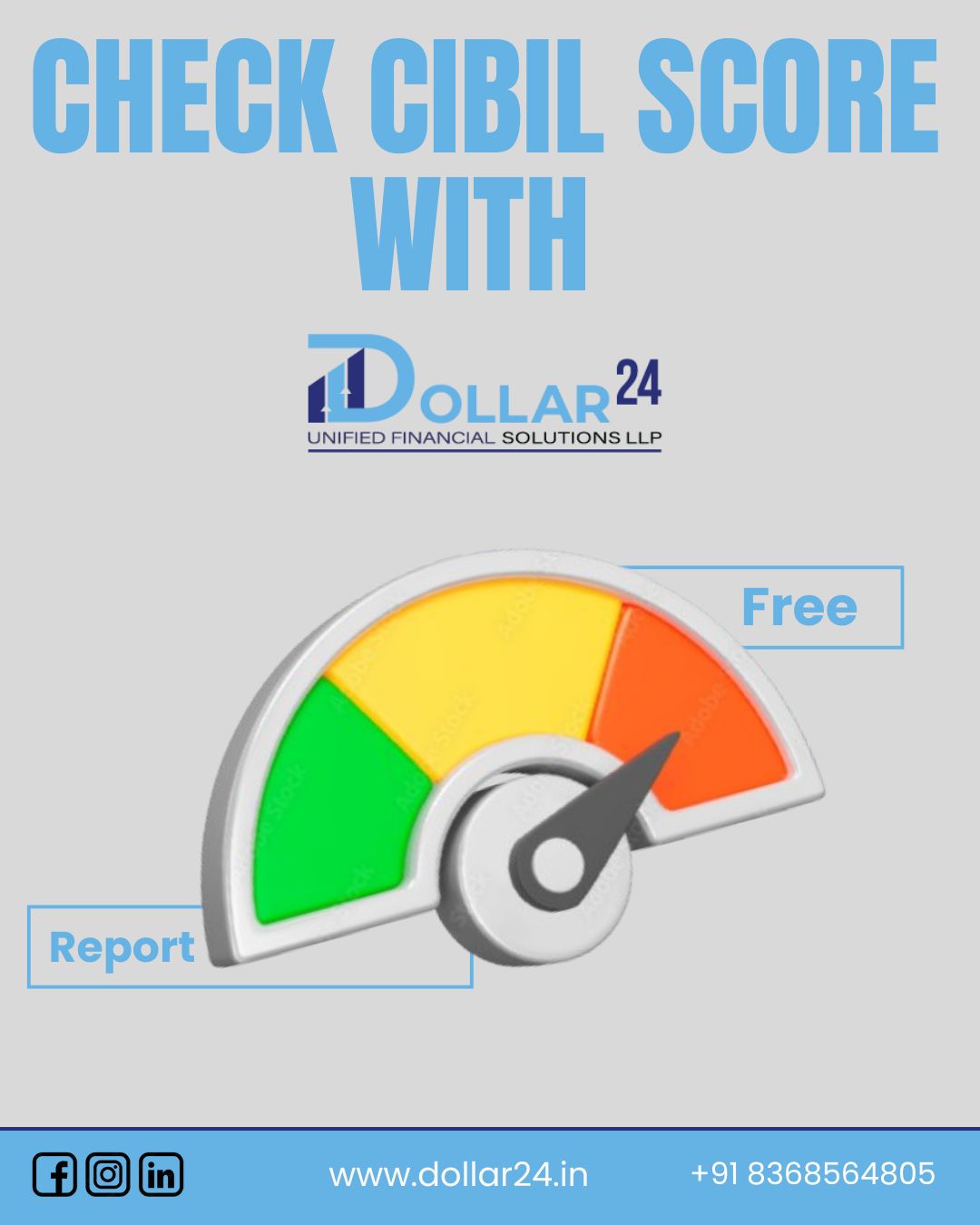Check free cibil score with dollar24 - Delhi - Delhi ID1601267