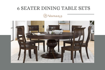 Shop Now Buy 6 Seater Dining Table Sets from Nismaaya Decor - Karnataka - Bangalore ID1546452