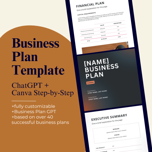 1x Business Plan BUNDLE Template  Canva  GPT  StepbySt - New York - New York ID1559139