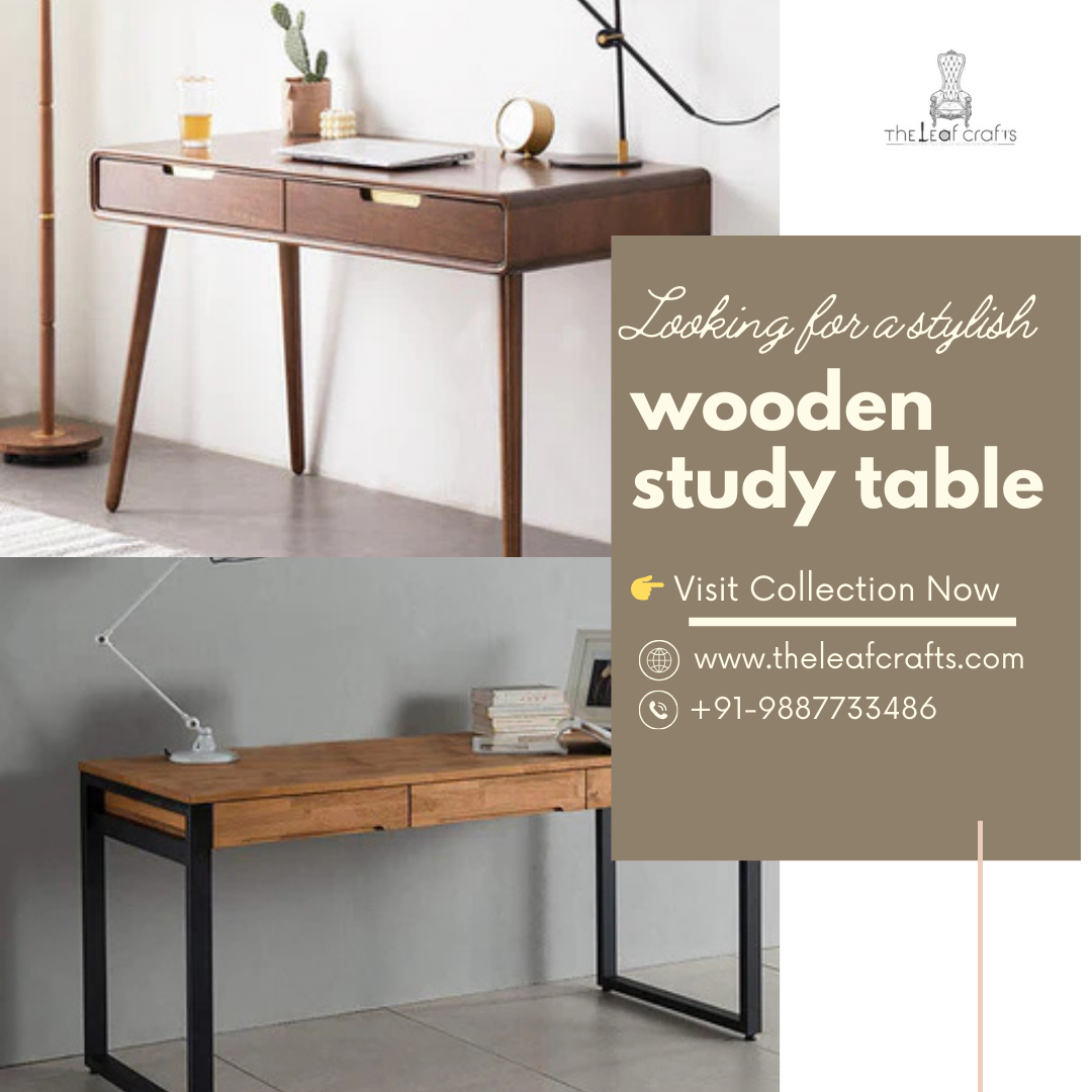 Buy Wooden Study Table Online in India  Handcrafted Elega - Rajasthan - Jaipur ID1602273