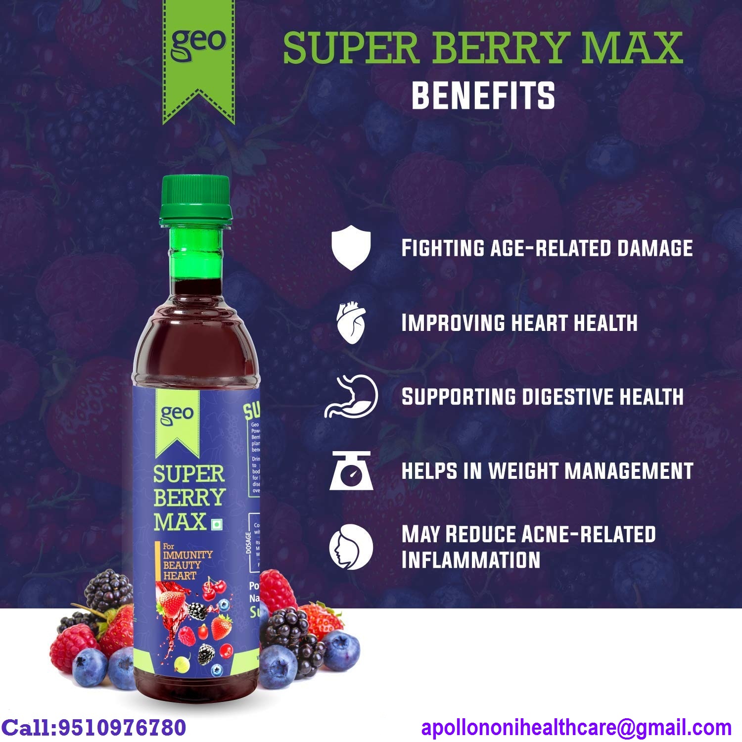 GEO Natural Super Berry Max Juice Concentrate For Immunity B - Gujarat - Ahmedabad ID1518373