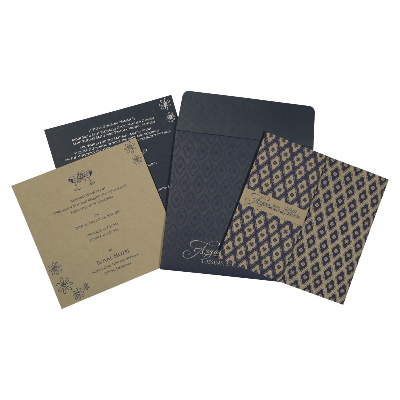 Rustic Wedding Invitations  Rustic cards  IndianWeddingCar - New Jersey - Jersey City ID1597914 2
