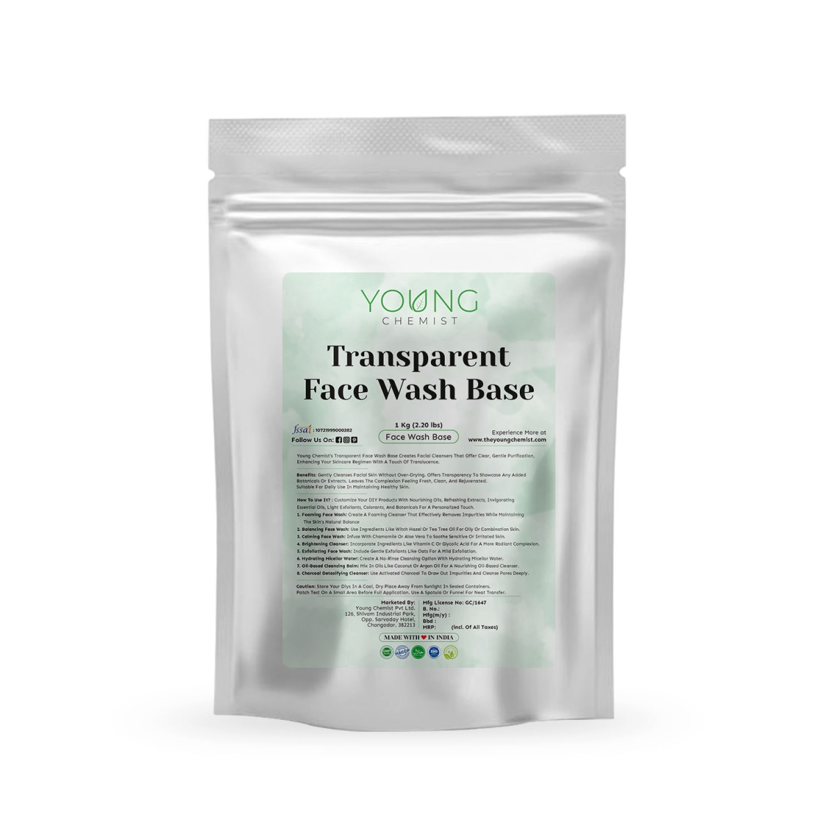 Transparent Facewash Base Sulphate  Paraben Free - Chandigarh - Chandigarh ID1591861