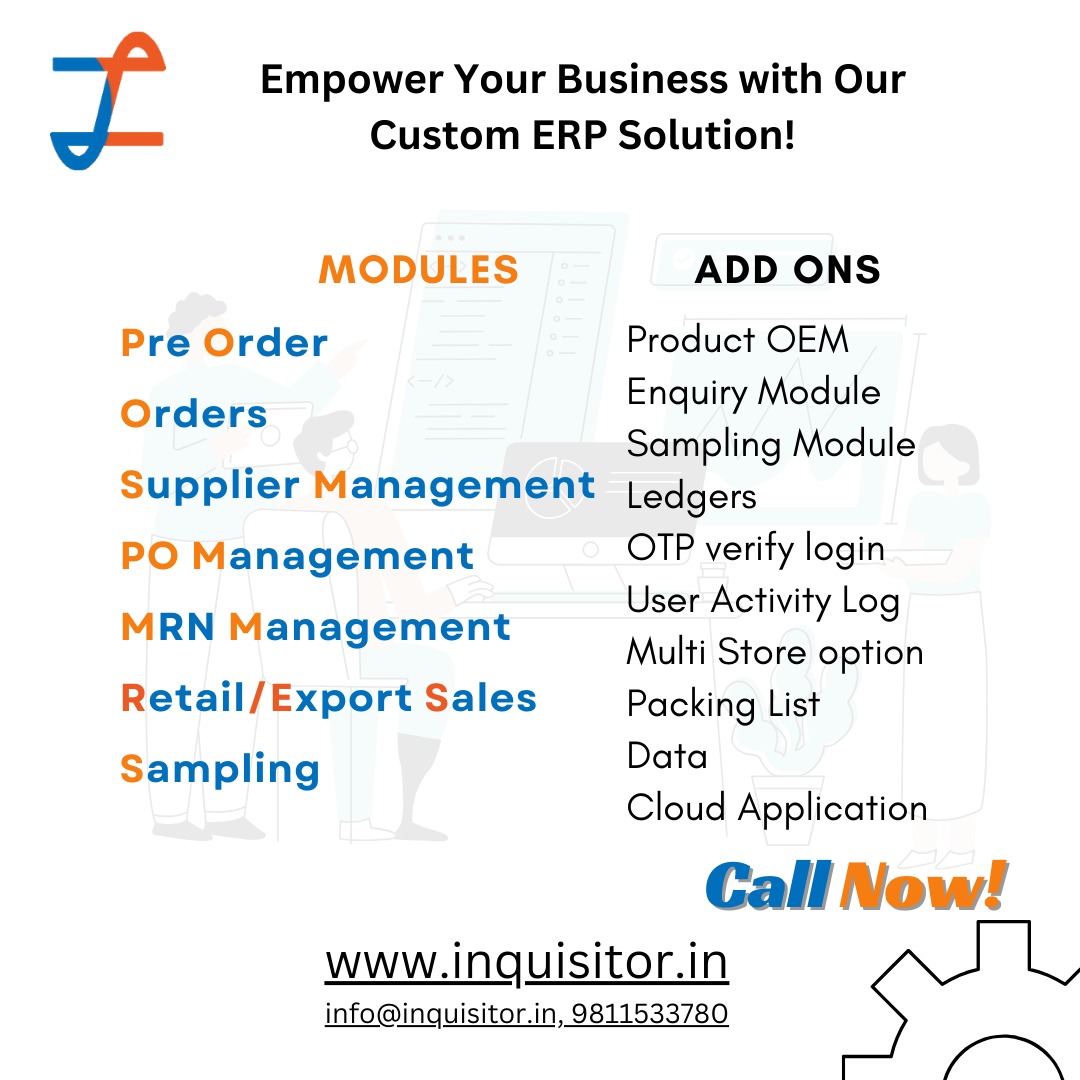Custom  ERP solution - Delhi - Delhi ID1552295