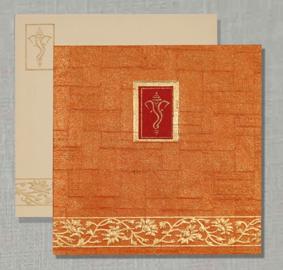 Elegant Ganesha Invitations  Ganpati Wedding  Chaturthi Ca - New Jersey - Jersey City ID1599026 2