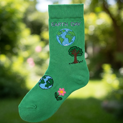 Earth Day Awareness Design Unique Custom Socks with EverLig - California - San Francisco ID1600783