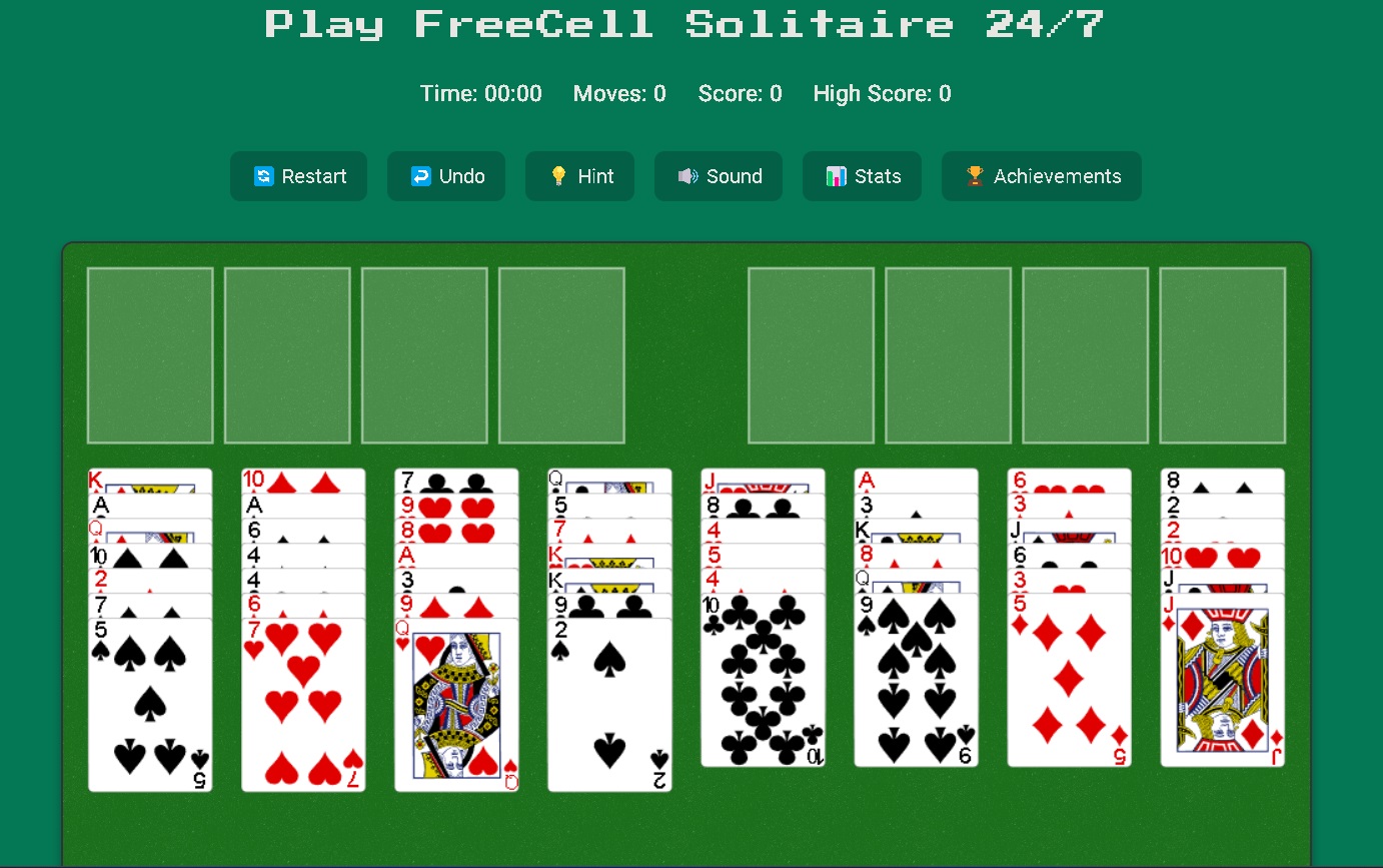 Play Freecell Solitaire 247 - California - Los Angeles ID1589838