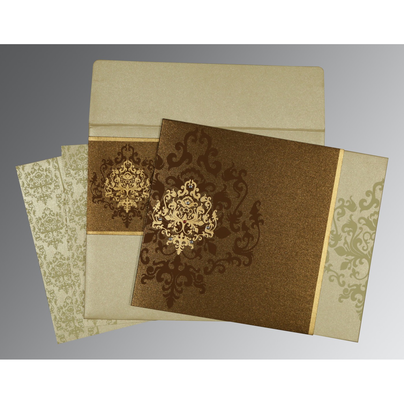 Screen Printed Wedding Invitations  Custom  Elegant Design - Massachusetts - Boston ID1601843 2