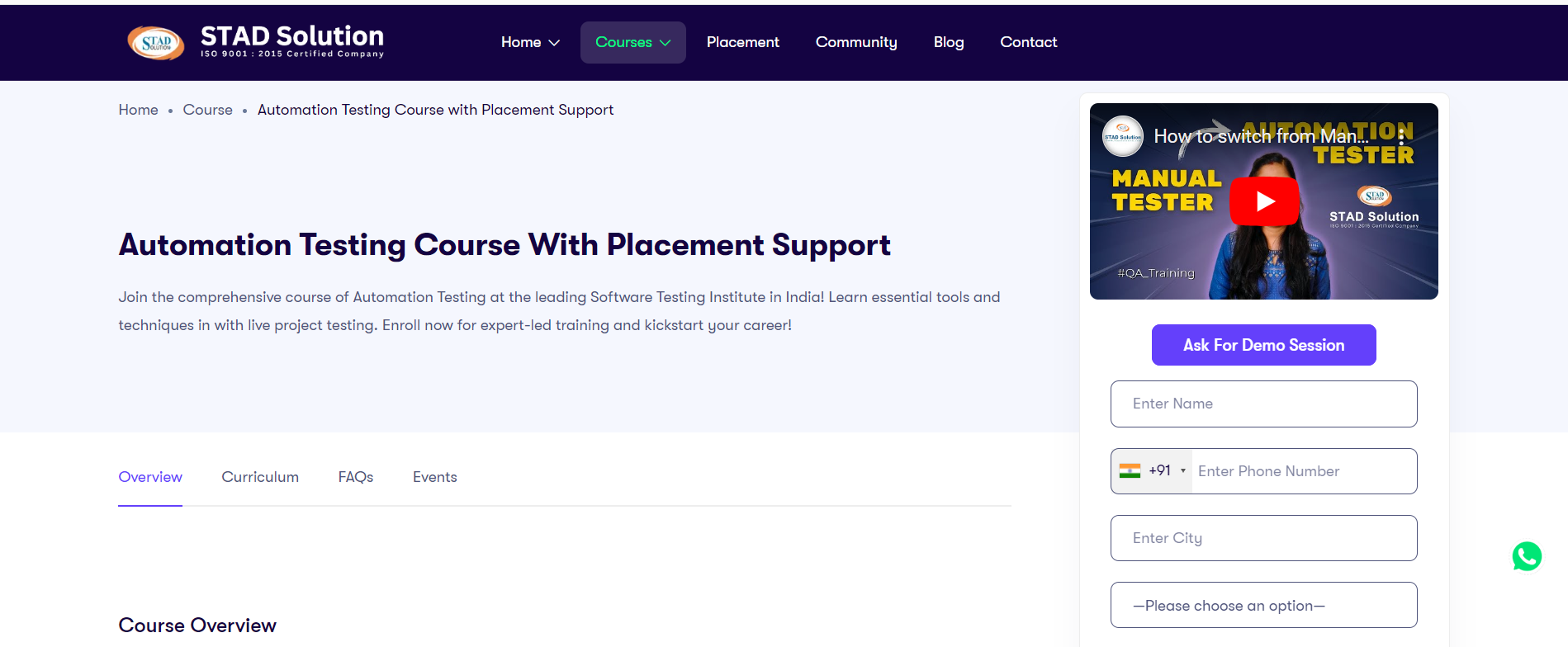 Automation Testing Course with Placement Support - Gujarat - Ahmedabad ID1594184