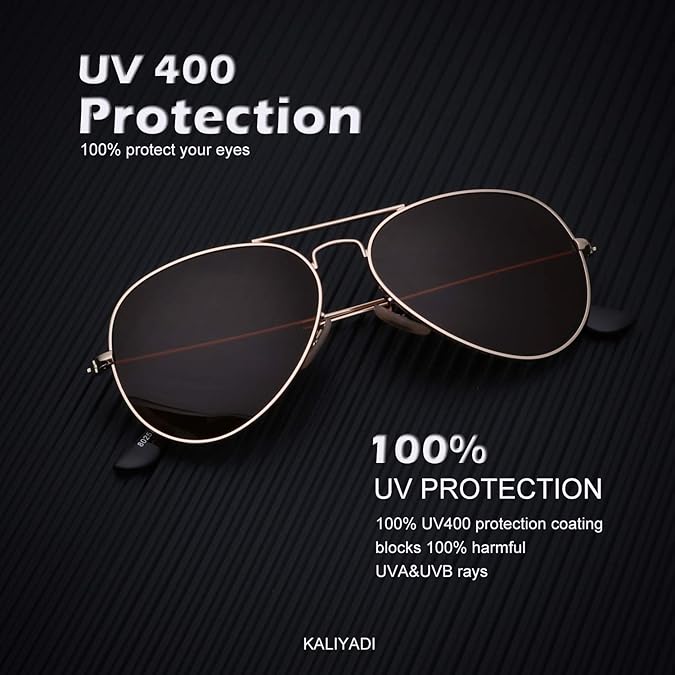 KALIYADI Classic Aviator Sunglasses for Men Women - New York - Albany ID1590550 3