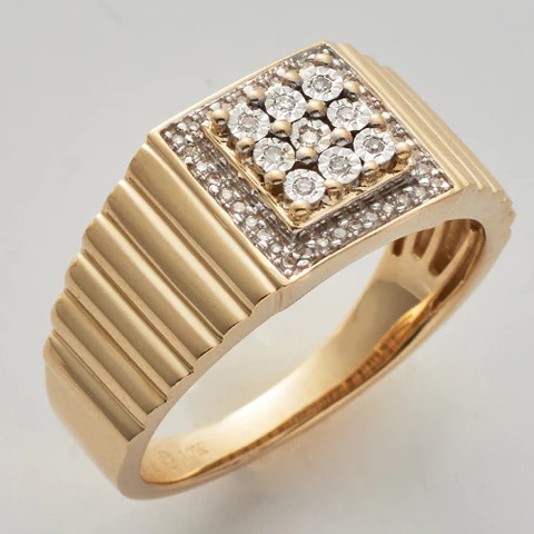 14 Karat Gold Cuban Link Chain  Mens diamond earrings   - Texas - San Antonio ID1547684
