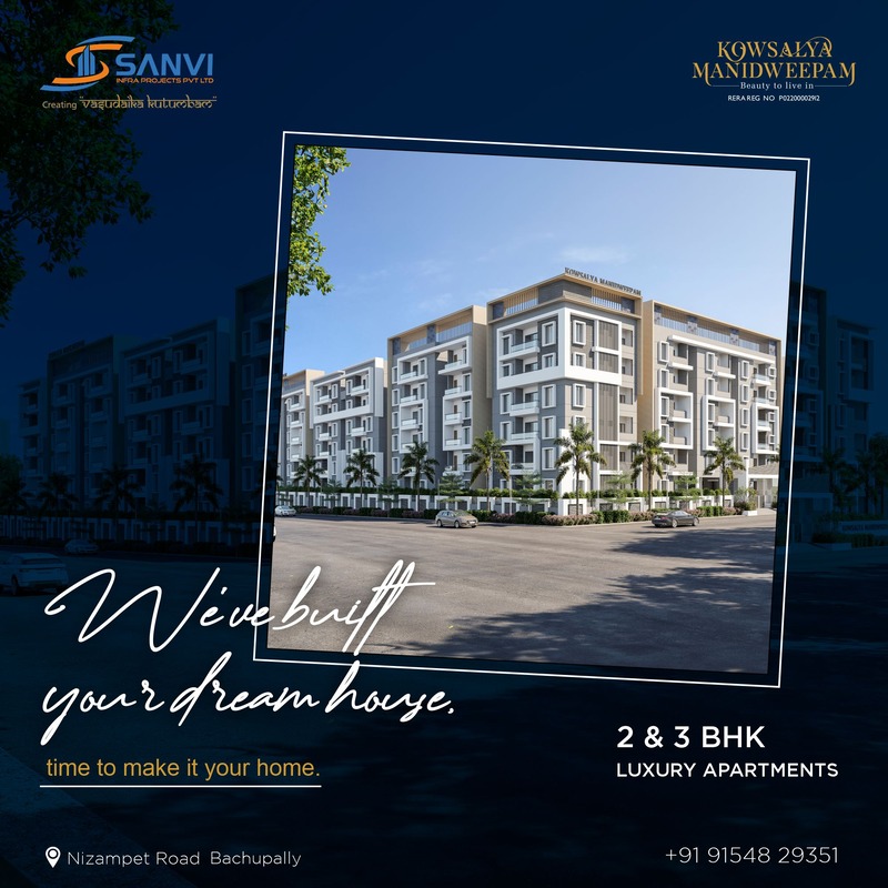 3 BHK Flats for Sale in Nizampet - Andhra Pradesh - Hyderabad ID1585837