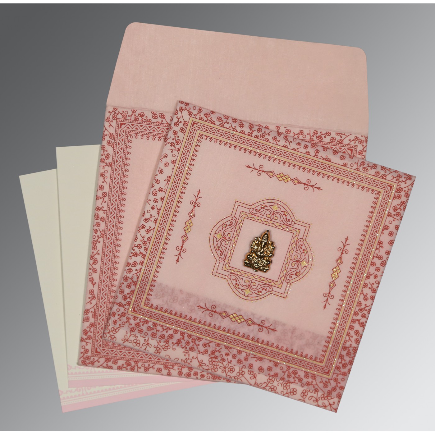 Screen Printed Wedding Invitations  Custom  Elegant Design - Massachusetts - Boston ID1596623 2