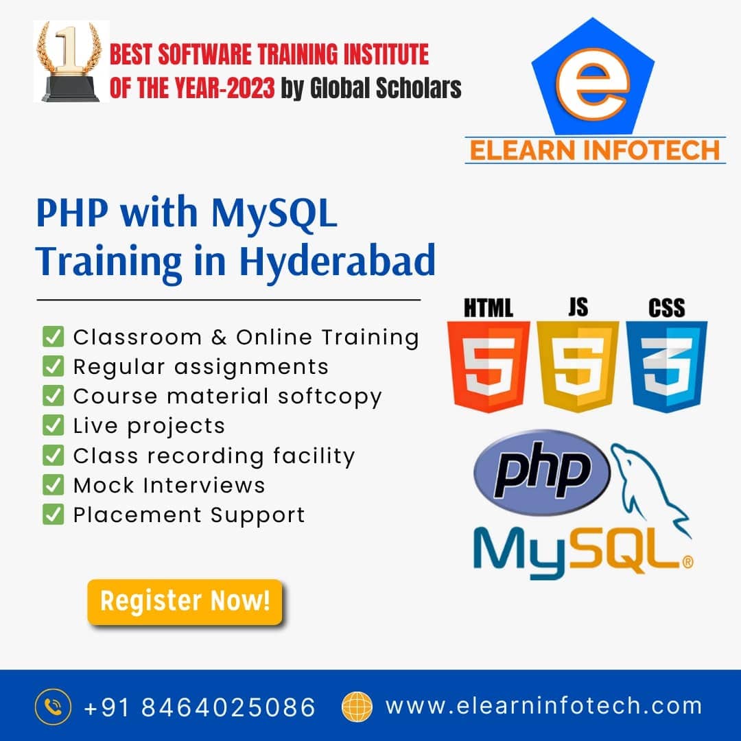 Best PHP Training Institute in Hyderabad - Andhra Pradesh - Hyderabad ID1511847