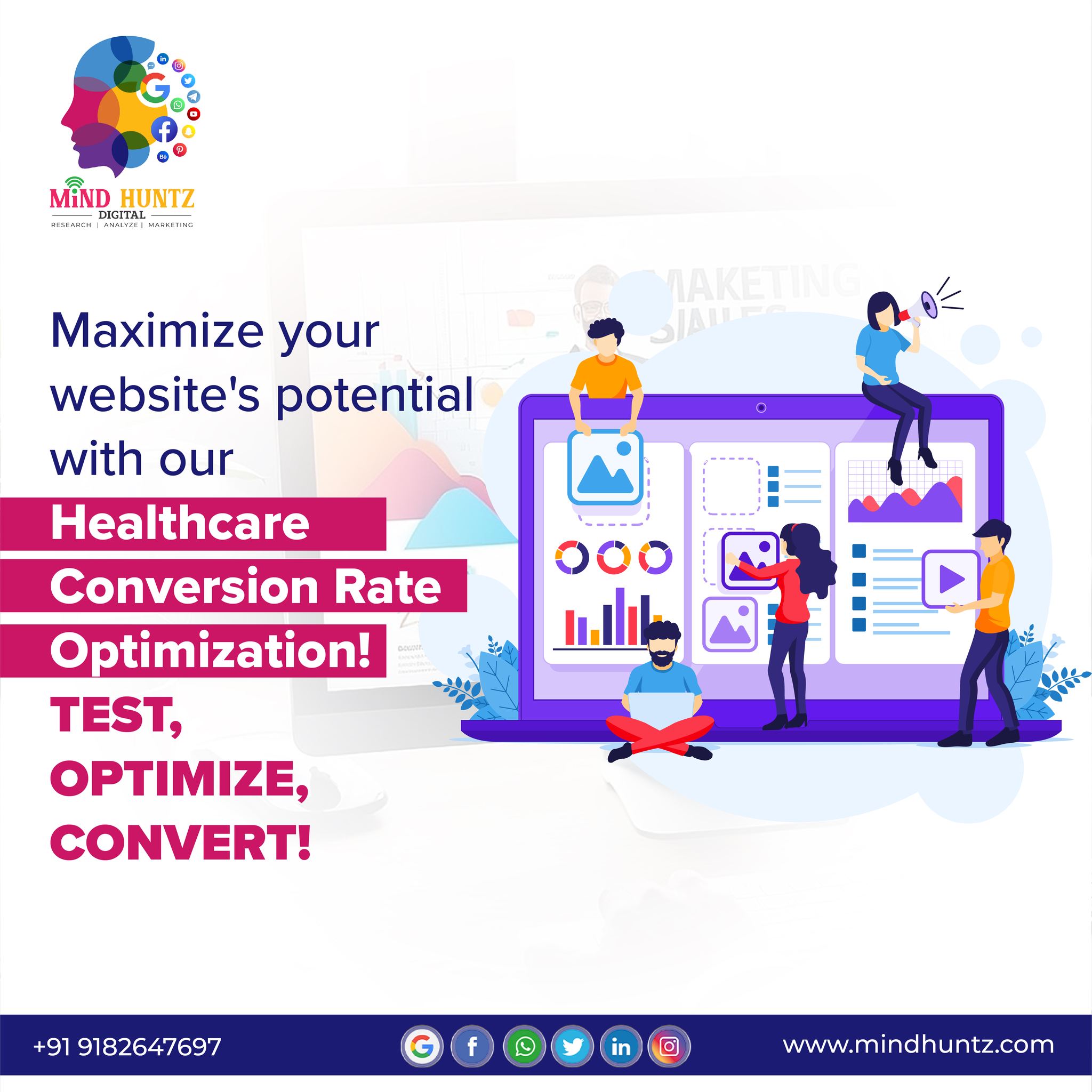 Digital Marketing Experts in Hyderabad  Mindhuntz - Andhra Pradesh - Hyderabad ID1609144