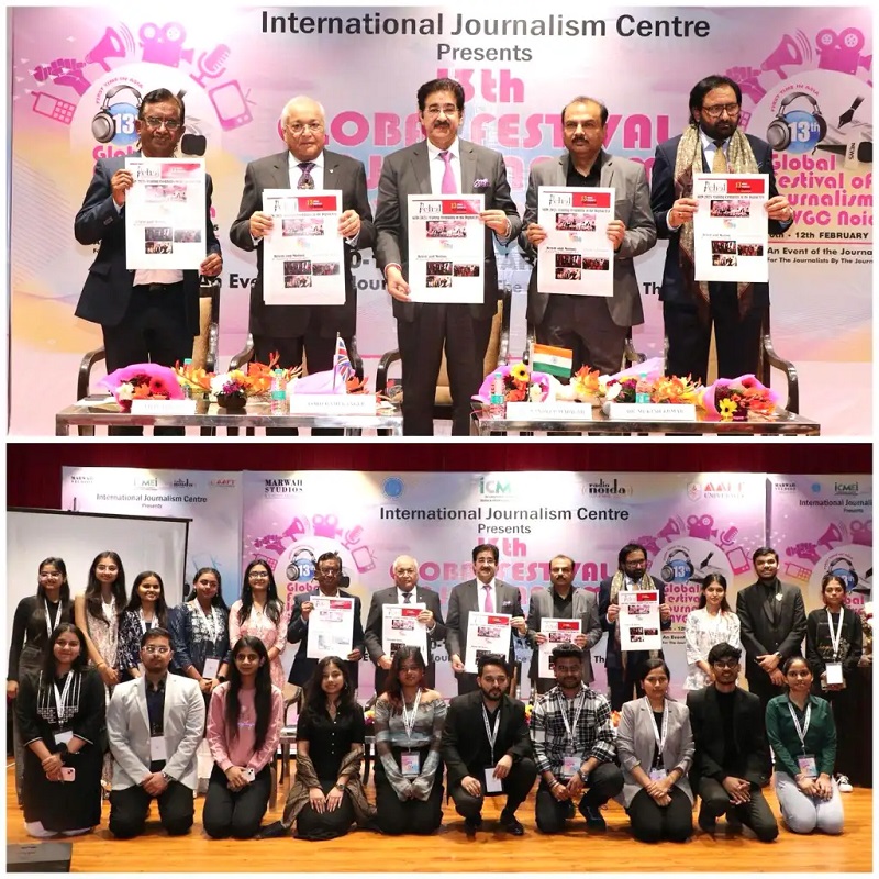 Newsletter Unveiled at 13th Global Festival of Journalism   - Delhi - Delhi ID1600856