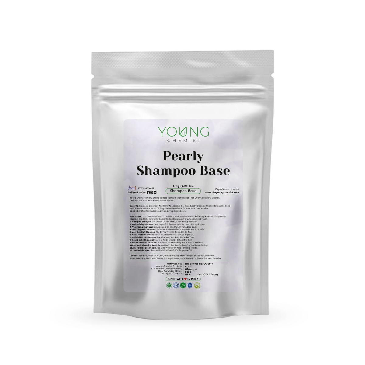 Pearly Shampoo Base Sulphate  Paraben Free - Daman & Diu - Daman ID1587740