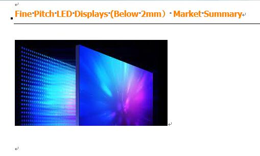 Fine Pitch LED Displays Below 2mm Global Key Players Rank - District of Columbia - Washington DC ID1555036