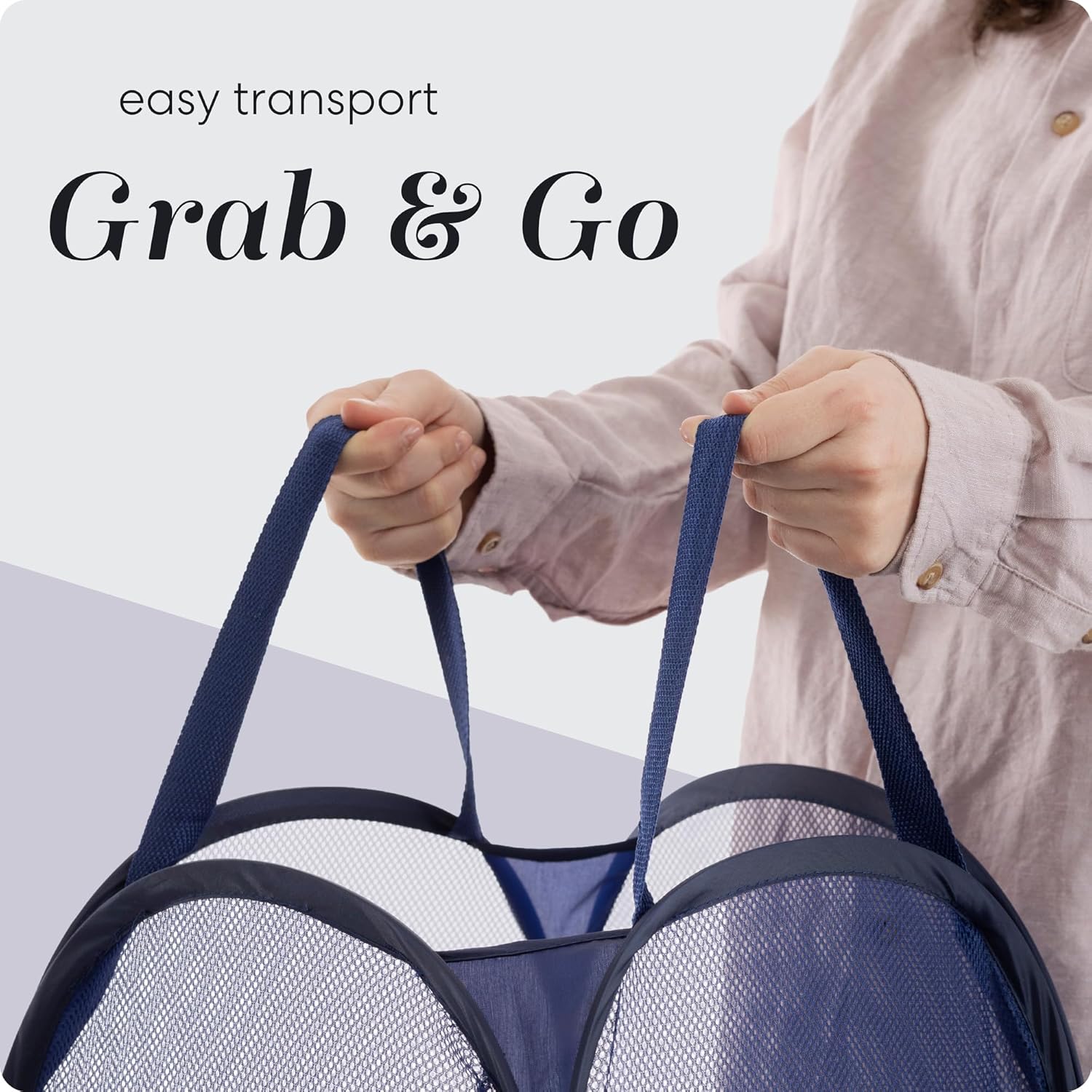 Handy Laundry Collapsible Mesh Pop Up Hamper with Wide Openi - New York - New York ID1607421 2