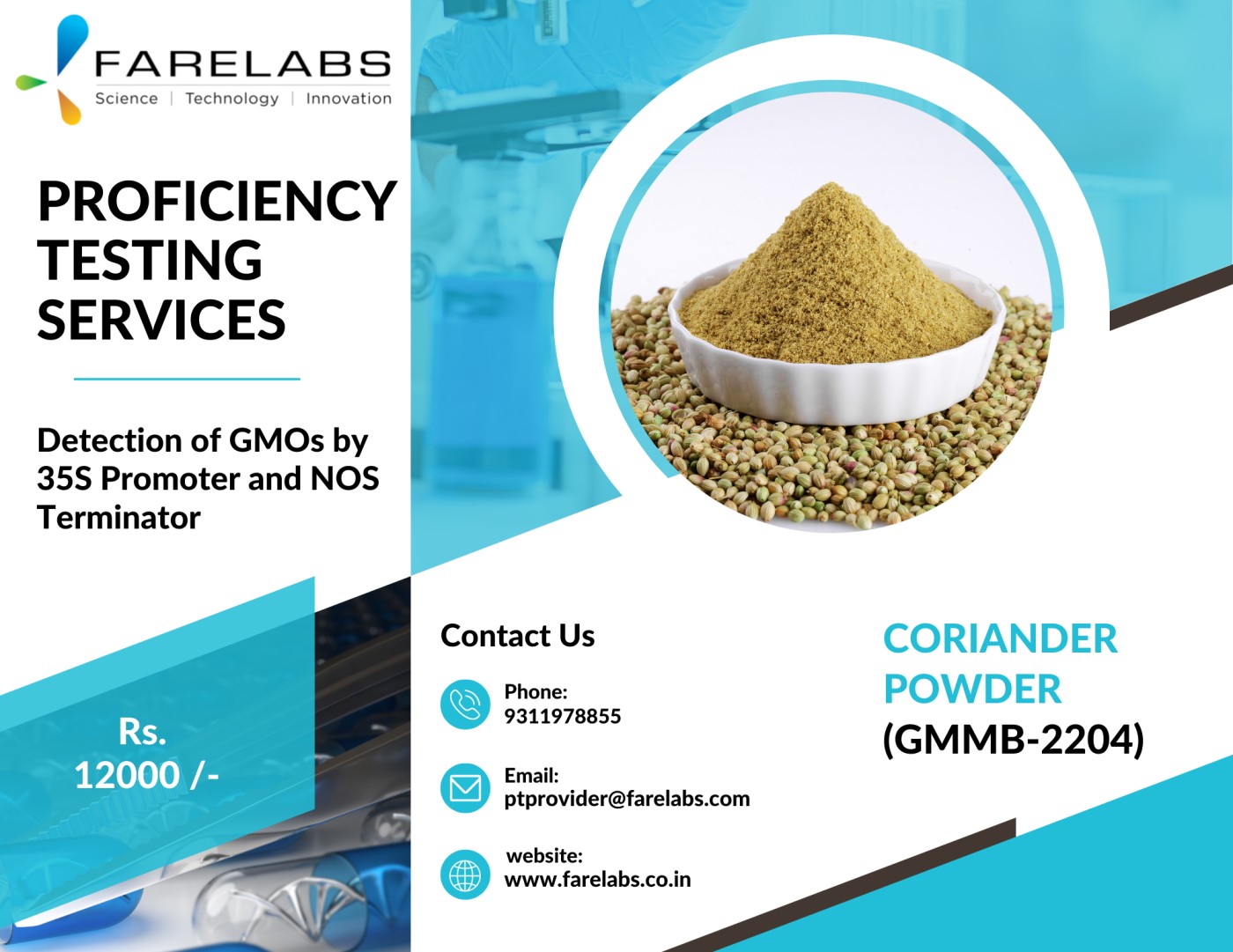 An Indian proficiency testing lab is called FARE LABS Pvt L - Haryana - Gurgaon ID1588548