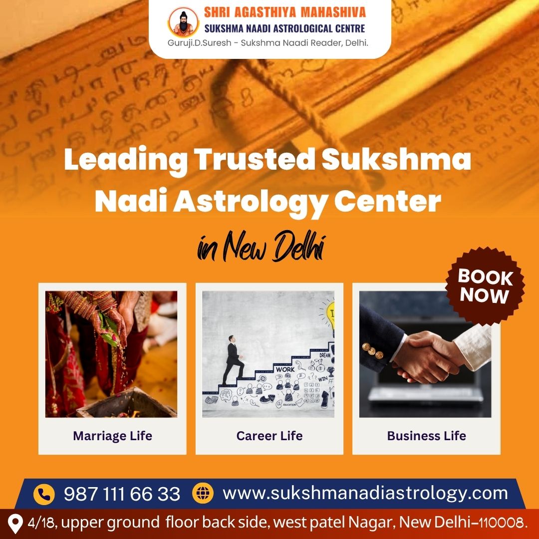 Trusted Sukshma Nadi Astrology Center in New Delhi - Delhi - Delhi ID1607436