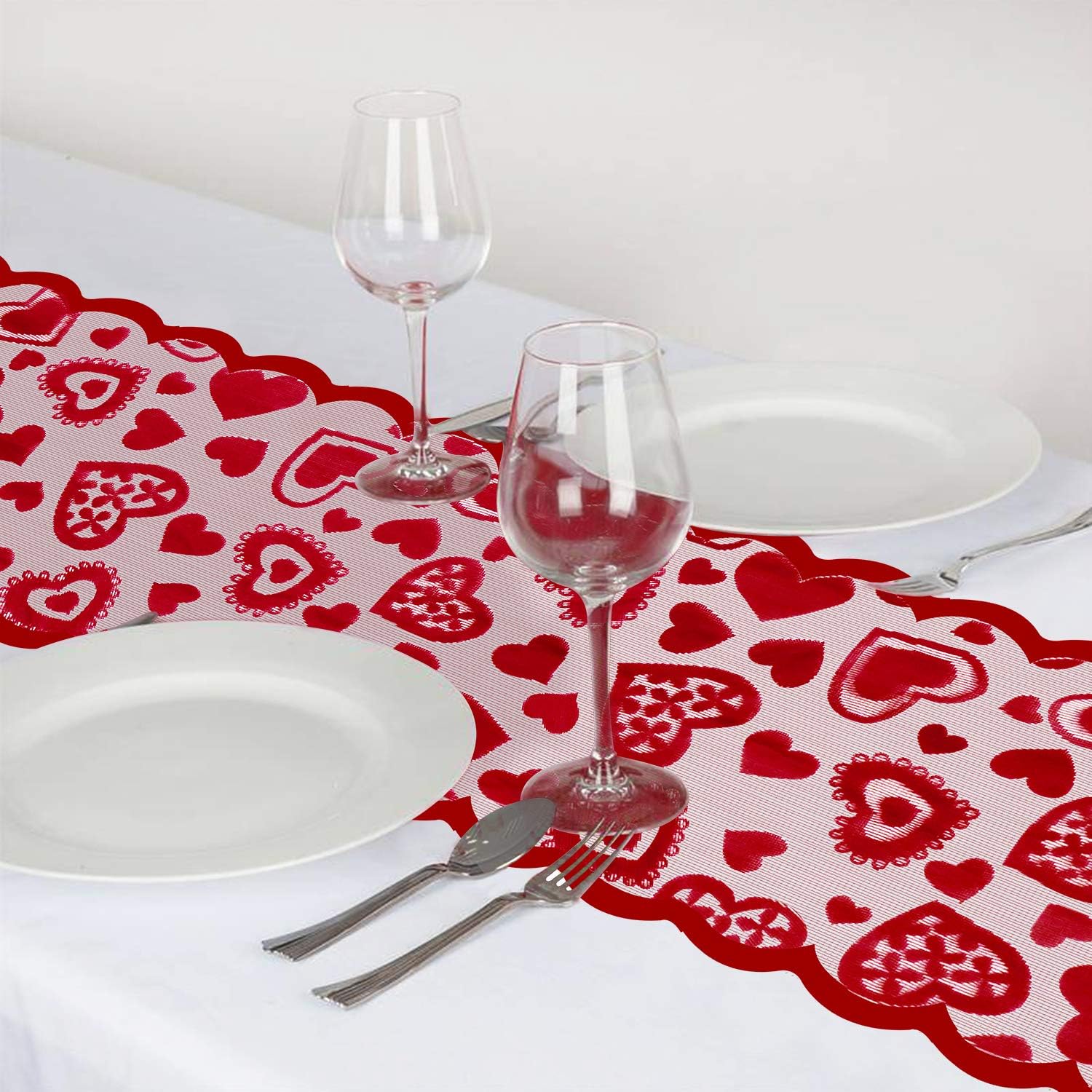 Mosoan Valentines Day Decor Table Runner  13 x 72 Inch  - New York - Albany ID1595126 3