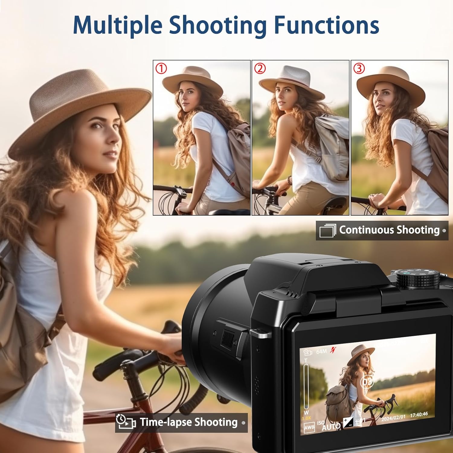 64MP 5K Digital Camera for Photography Vlogging Camera - New York - Albany ID1590379 2