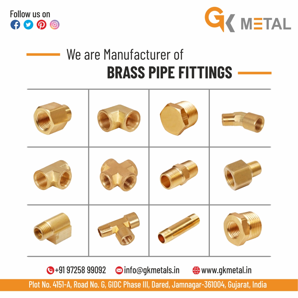 Brass Pipe Fittings Manufacturer and Supplier in India - Gujarat - Jamnagar ID1592241