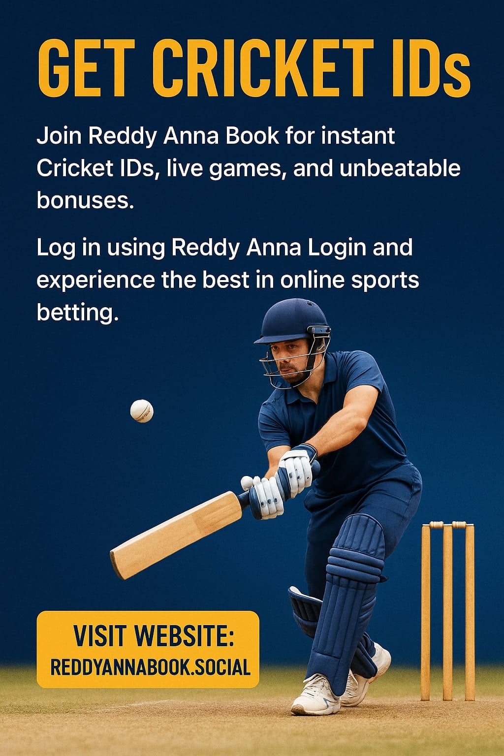Get Cricket IDs at Reddy Anna Book - Maharashtra - Pune ID1606621