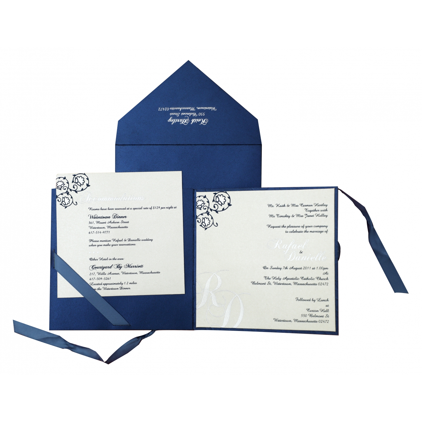 Beautiful Floral Wedding Invitations  Watercolor  Vintage  - New Jersey - Jersey City ID1600752 2