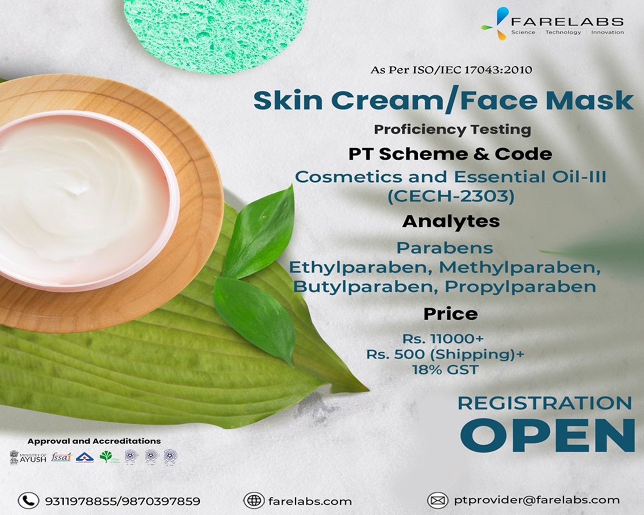 FARE LABS Pvt Ltd is the name of the Cosmetics Testing Lab - Nevada - Reno ID1612498