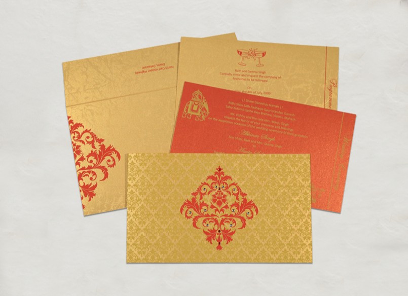 Beautiful South Indian Wedding Cards  Custom South Indian I - New Jersey - Jersey City ID1601068 3