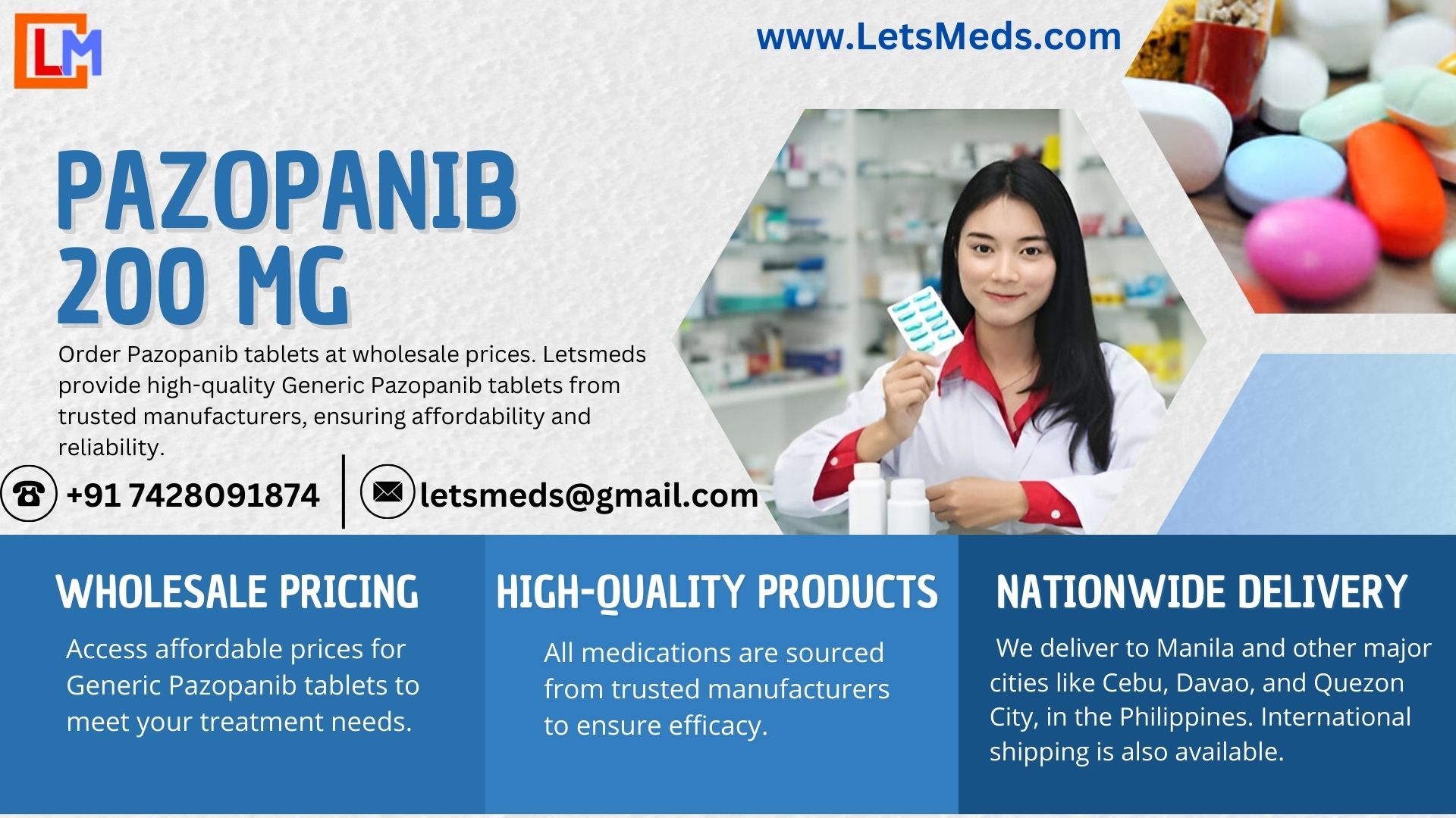 Pazopanib 200 mg Price in Manila Philippines  Affordable - Alabama - Birmingham ID1589796