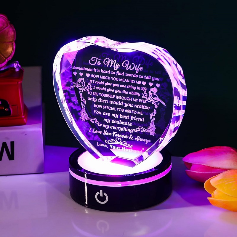YWHL Gifts for Wife with Colorful LED Base I Love You Gifts - New York - Albany ID1595212